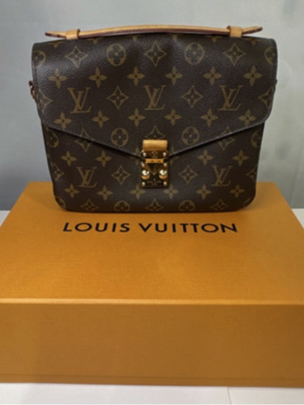 Louis Vuitton Monogram Canvas Interior - Brown and Gold Accents